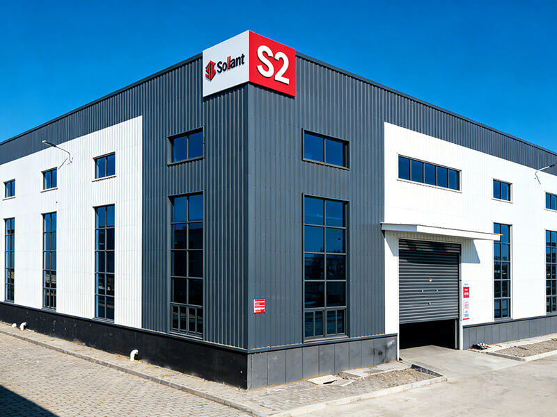 Sollant factory building in China